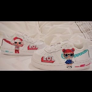 Custom LOL SURPRISE Air Force 1s size 7c